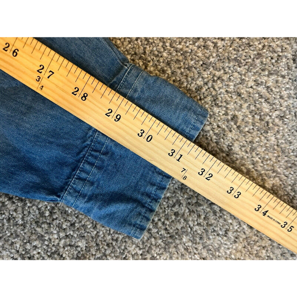 WARNER BROTHERS Tasmanian Devil Another Long #@%&!! Day! Denim Button Up Adult M - Picture 6 of 9